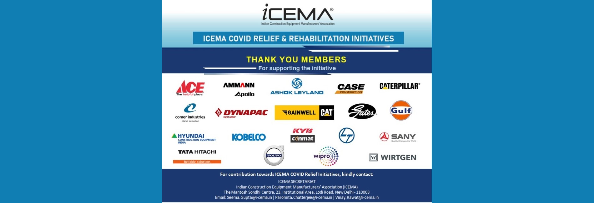 Covid Relief - Thank you members