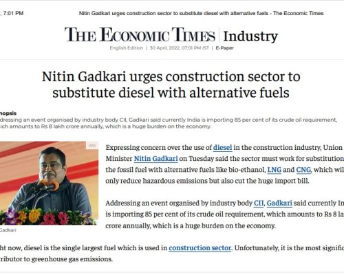 Bio-Diesel Summit-Economic Times (25.01.21)