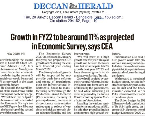 ICEMA AGM 2021 (CEA)-Deccan Herald